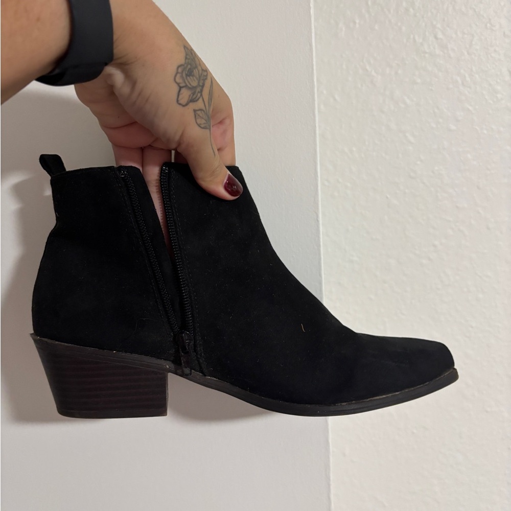 JustFab Black Ankle Boots
